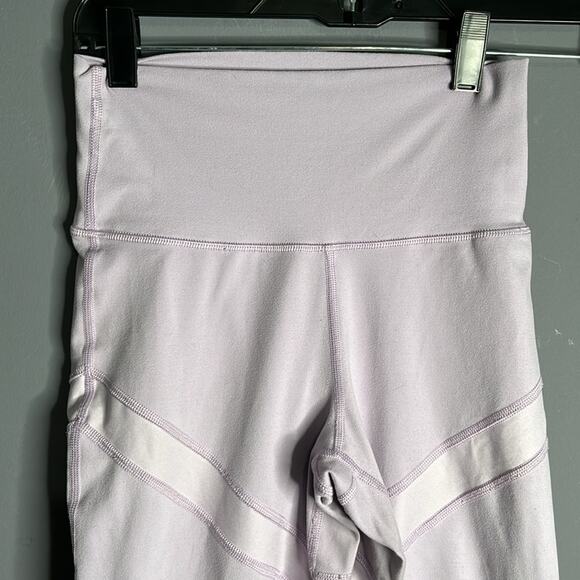Aerie Light Purple Mid Rise Ankle Length Leggings Size Small - Picture 2 of 8